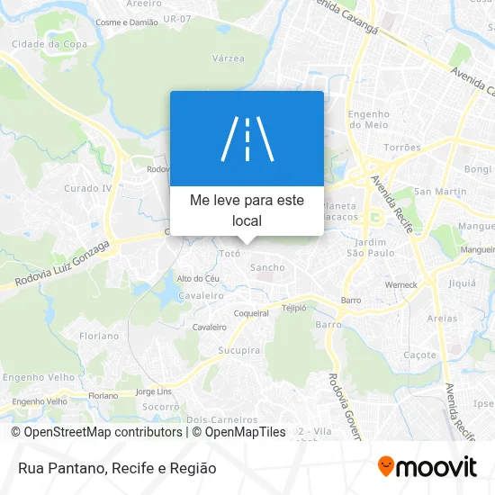 Rua Pantano mapa