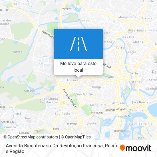 Avenida Bicentenario Da Revolução Francesa mapa