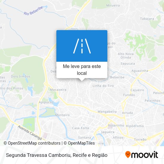 Segunda Travessa Camboriu mapa