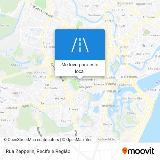 Rua Zeppelin mapa