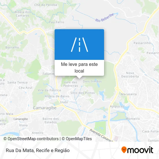Rua Da Mata mapa