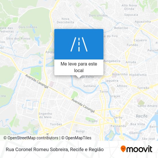 Rua Coronel Romeu Sobreira mapa