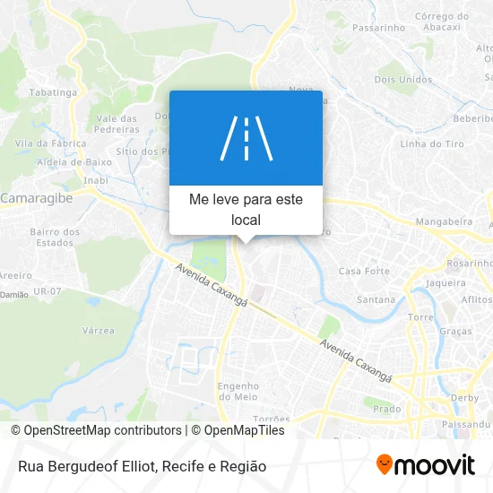 Rua Bergudeof Elliot mapa
