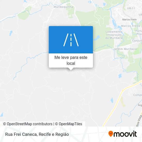 Rua Frei Caneca mapa