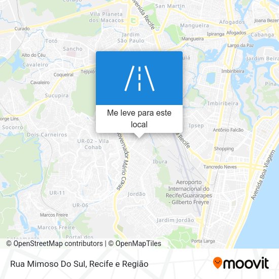 Rua Mimoso Do Sul mapa