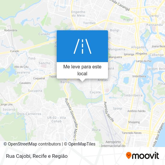 Rua Cajobi mapa