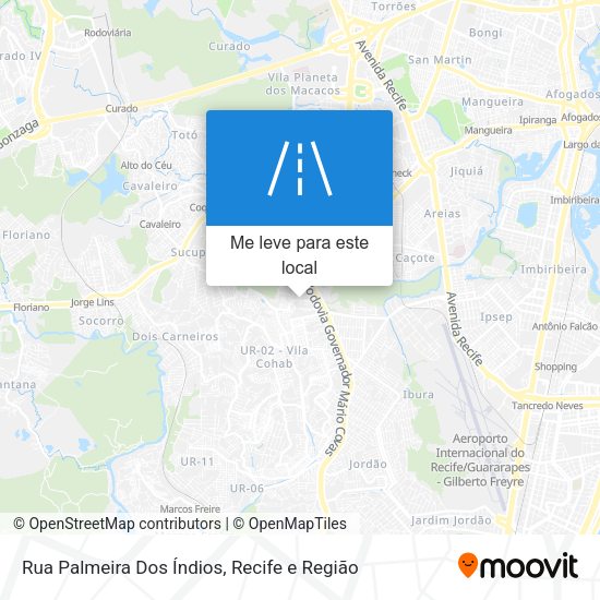 Rua Palmeira Dos Índios mapa