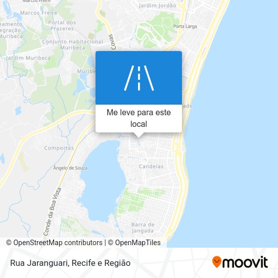 Rua Jaranguari mapa