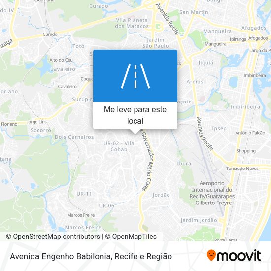 Avenida Engenho Babilonia mapa