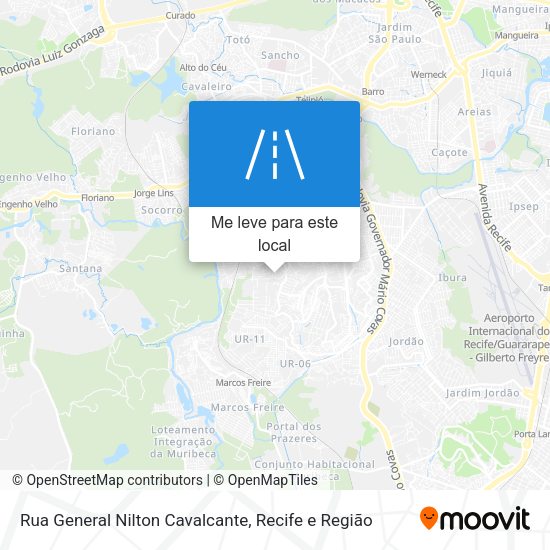 Rua General Nilton Cavalcante mapa