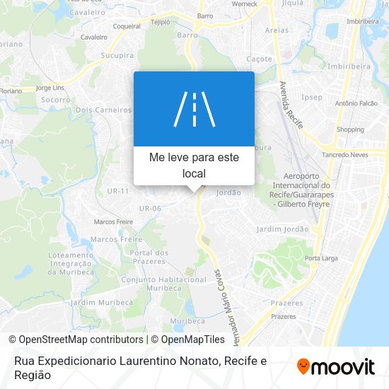 Rua Expedicionario Laurentino Nonato mapa