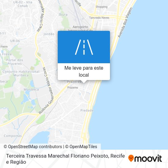 Terceira Travessa Marechal Floriano Peixoto mapa