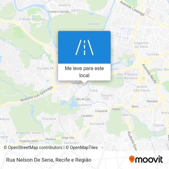 Rua Nelson De Sena mapa