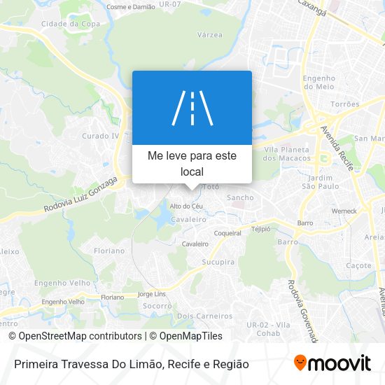 Primeira Travessa Do Limão mapa