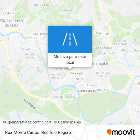 Rua Monte Carlos mapa