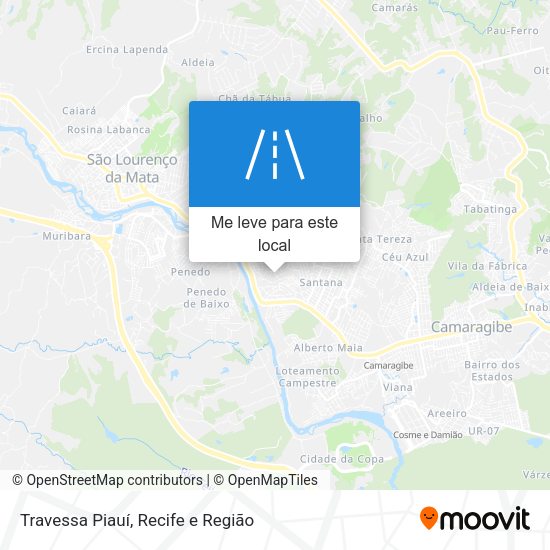 Travessa Piauí mapa