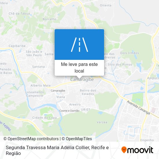 Segunda Travessa Maria Adélia Collier mapa