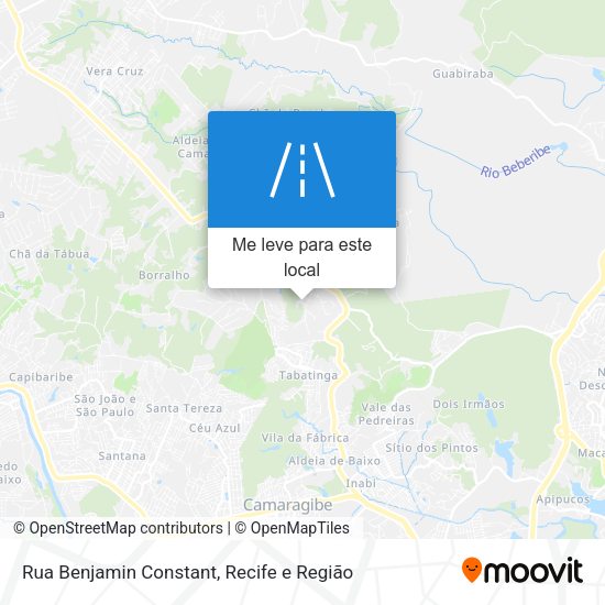 Rua Benjamin Constant mapa
