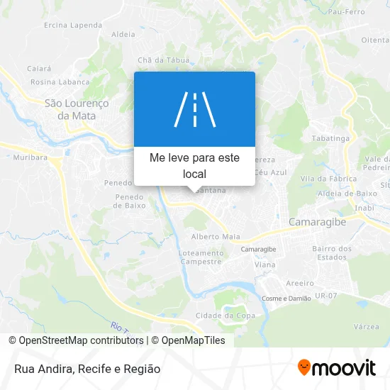 Rua Andira mapa