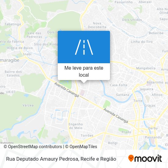 Rua Deputado Amaury Pedrosa mapa
