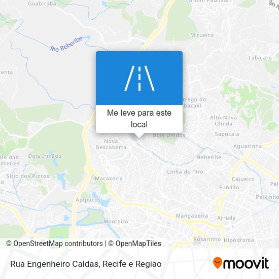 Rua Engenheiro Caldas mapa