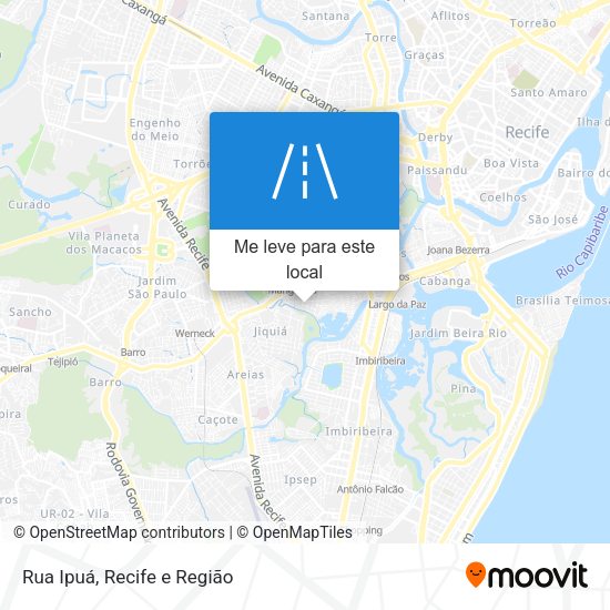 Rua Ipuá mapa