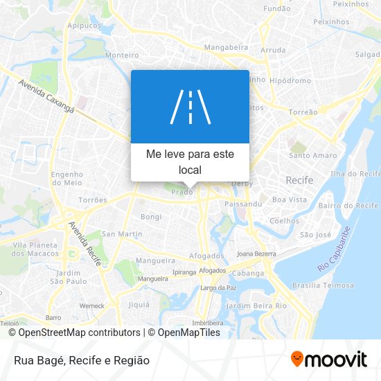Rua Bagé mapa