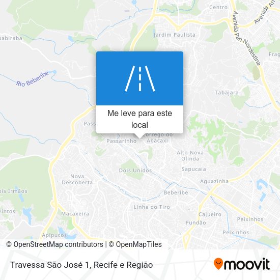 Travessa São José 1 mapa