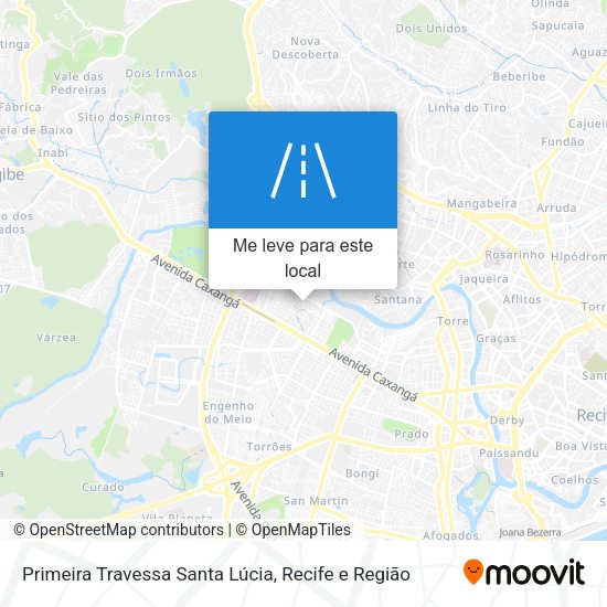 Primeira Travessa Santa Lúcia mapa