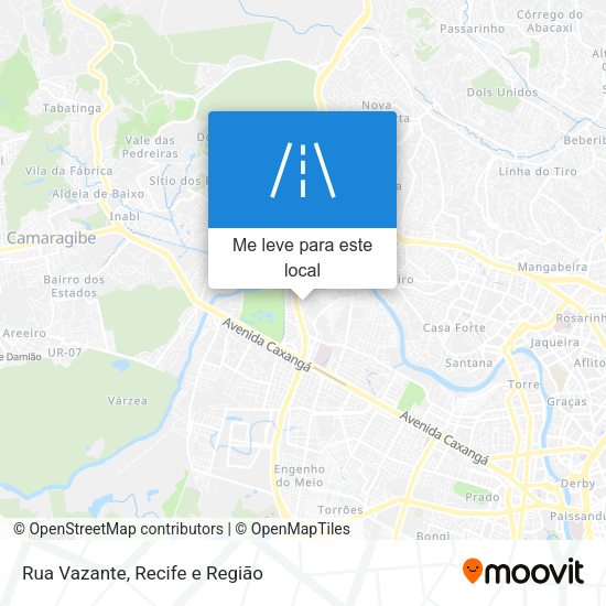 Rua Vazante mapa
