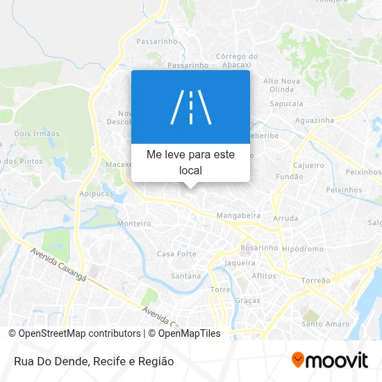 Rua Do Dende mapa
