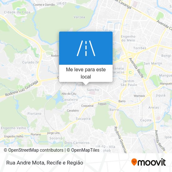 Rua Andre Mota mapa