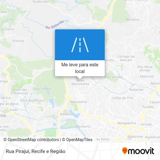 Rua Pirajui mapa