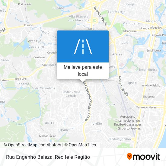 Rua Engenho Beleza mapa