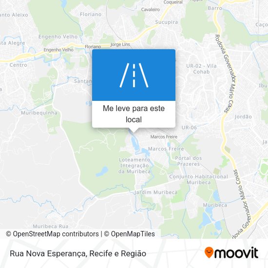 Rua Nova Esperança mapa