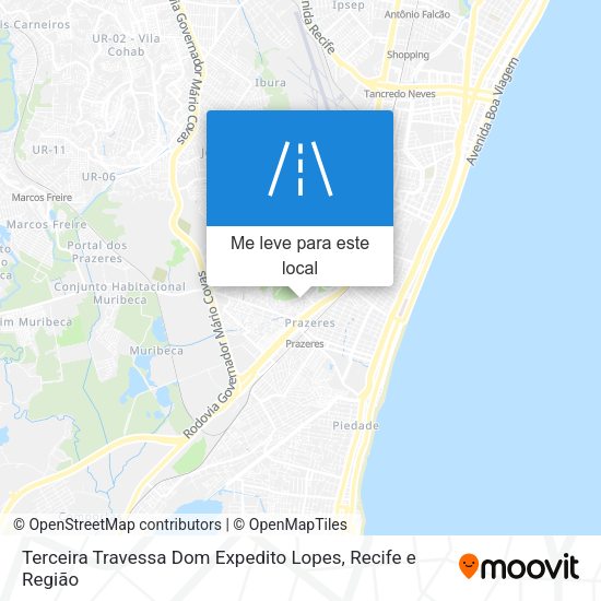 Terceira Travessa Dom Expedito Lopes mapa