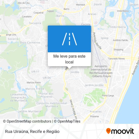 Rua Uiraúna mapa