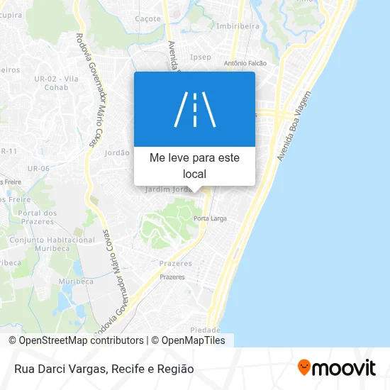 Rua Darci Vargas mapa