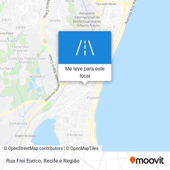 Rua Frei Eurico mapa