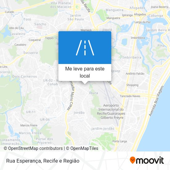 Rua Esperança mapa