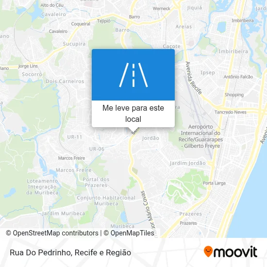 Rua Do Pedrinho mapa