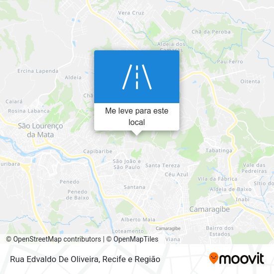 Rua Edvaldo De Oliveira mapa