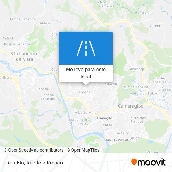Rua Elô mapa