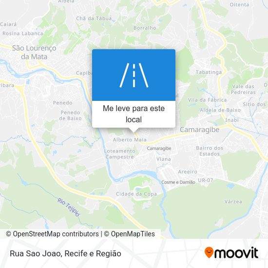 Rua Sao Joao mapa