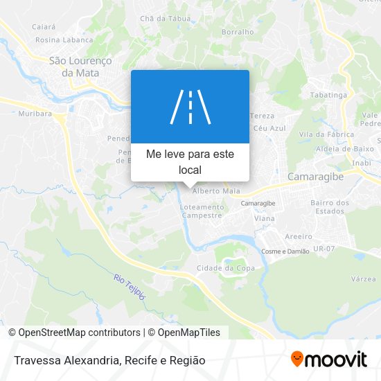 Travessa Alexandria mapa
