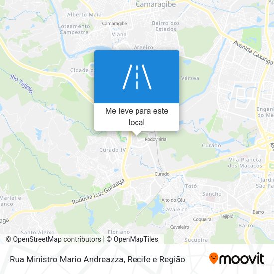 Rua Ministro Mario Andreazza mapa