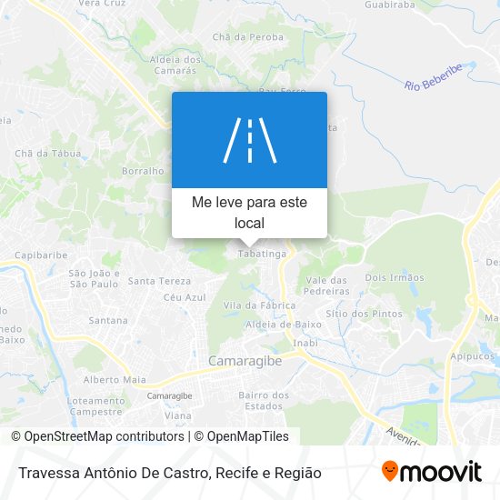 Travessa Antônio De Castro mapa