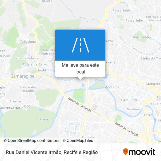 Rua Daniel Vicente Irmão mapa