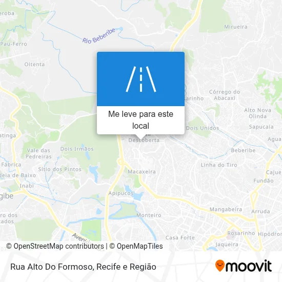 Rua Alto Do Formoso mapa