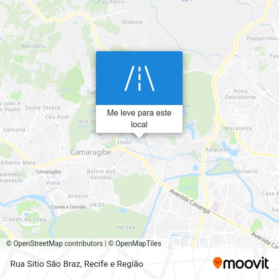 Rua Sitio São Braz mapa